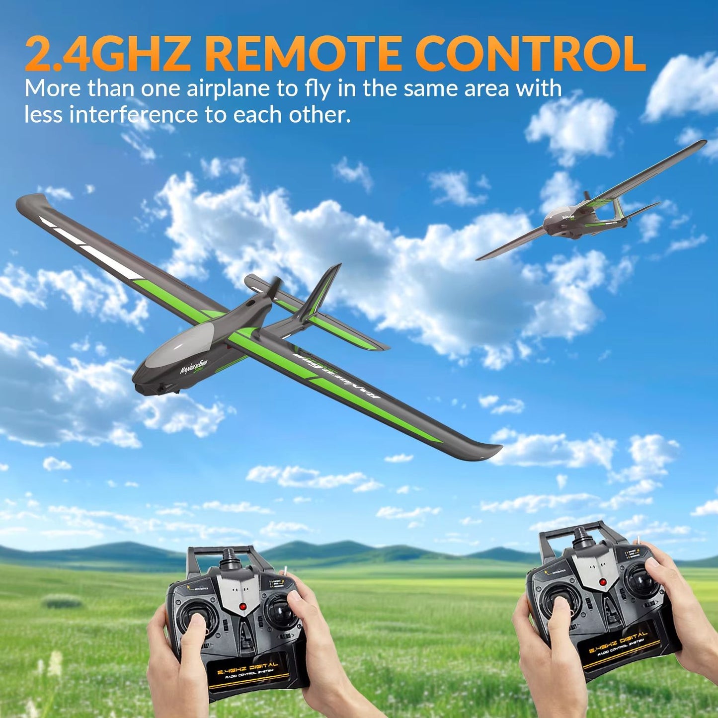 VolantexRC Ranger 600 – 4CH RC Airplane with 6-Axis Gyro Stabilizer & One-Key Aerobatics