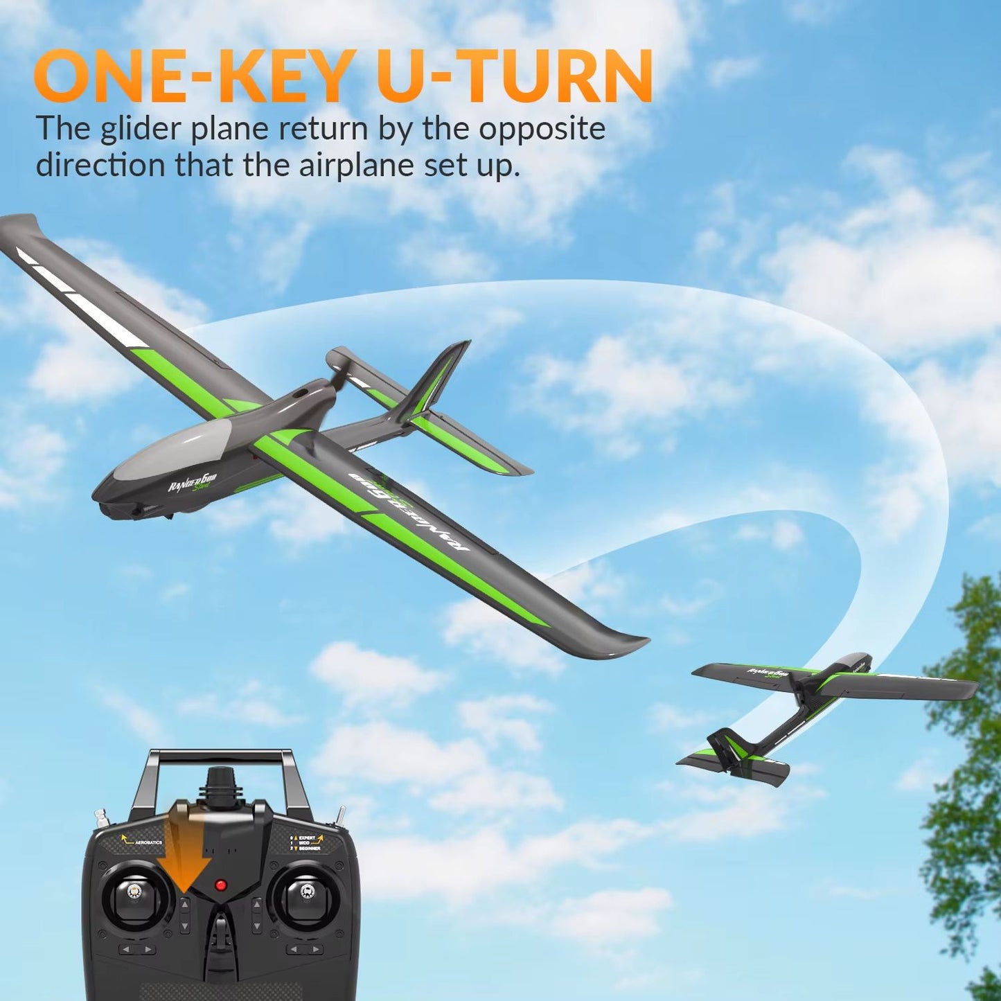 VolantexRC Ranger 600 – 4CH RC Airplane with 6-Axis Gyro Stabilizer & One-Key Aerobatics