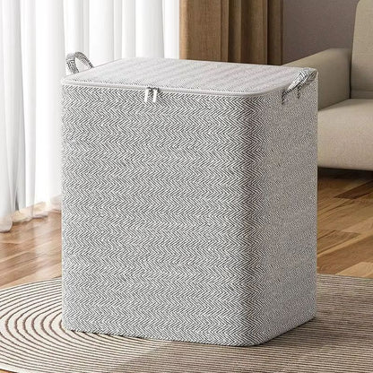 Large Capacity Non-Woven Storage Bag - Foldable Closet Organizer for Clothes, Quilts, and Toys