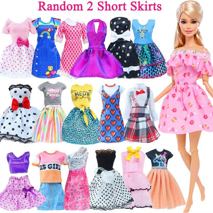 50-Piece Handmade Doll Clothes & Accessories Set for 11.5-Inch Dolls Fashion Outfits, Dresses, and Play Accessories