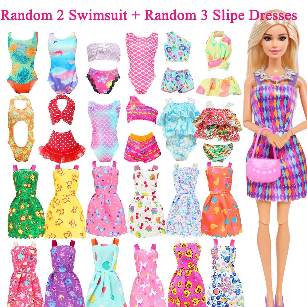 50-Piece Handmade Doll Clothes & Accessories Set for 11.5-Inch Dolls Fashion Outfits, Dresses, and Play Accessories
