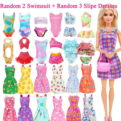 50-Piece Handmade Doll Clothes & Accessories Set for 11.5-Inch Dolls Fashion Outfits, Dresses, and Play Accessories