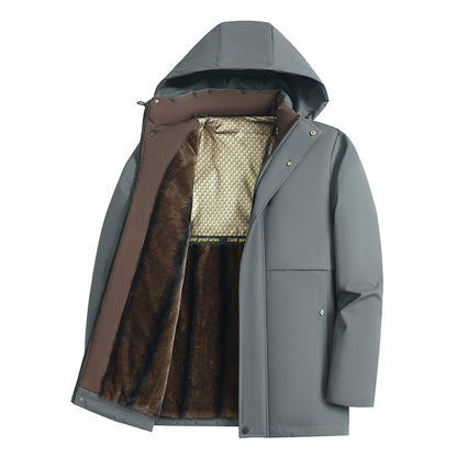 Men's Winter Parka, Warm Thick Puffer Jacket, Insulated Cold Weather Coat, Sportswear Cotton Down Ropa Hombre