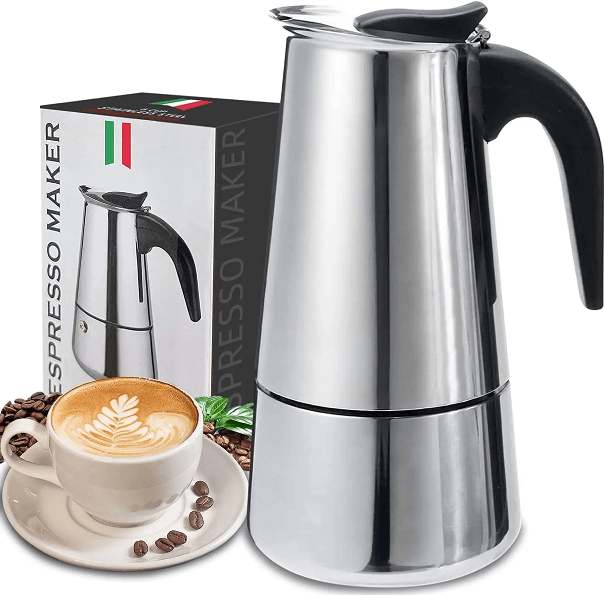 BrewMaster Classic Moka Coffee Maker