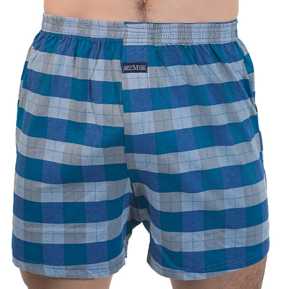 Men's Cotton Pajama Shorts, Cotton, Elastic Waist Short Pants, Breathable Summer Sleepwear, Casual Home Shorts