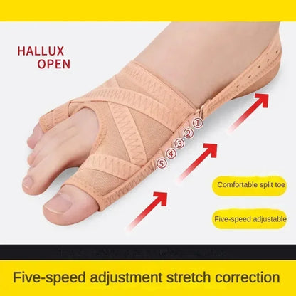 Breathable Fabric Bunion Corrector, Toe Separator Spacer, Hallux Valgus Sleeve, Comfortable Adjustable Bunion Socks