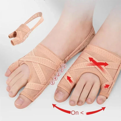 Breathable Fabric Bunion Corrector, Toe Separator Spacer, Hallux Valgus Sleeve, Comfortable Adjustable Bunion Socks