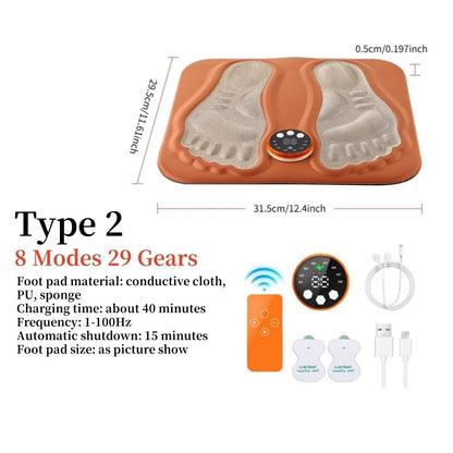 3D Foot Massage Mat Electric Leg Massager for Blood Circulation