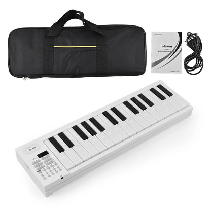 61 Key Foldable Electronic Piano with LED Display and Built In Battery for Portable Music Practice and Performance