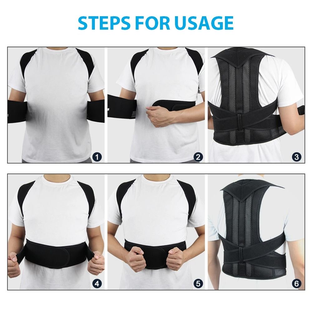 Upper Back Posture Corrector Brace Clavicle Support Back Straightener for Shoulder and Spine Alignment
