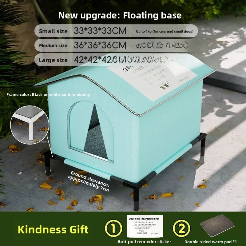 Waterproof Winter Shelter for Cats and Dogs Warm All Season Pet House