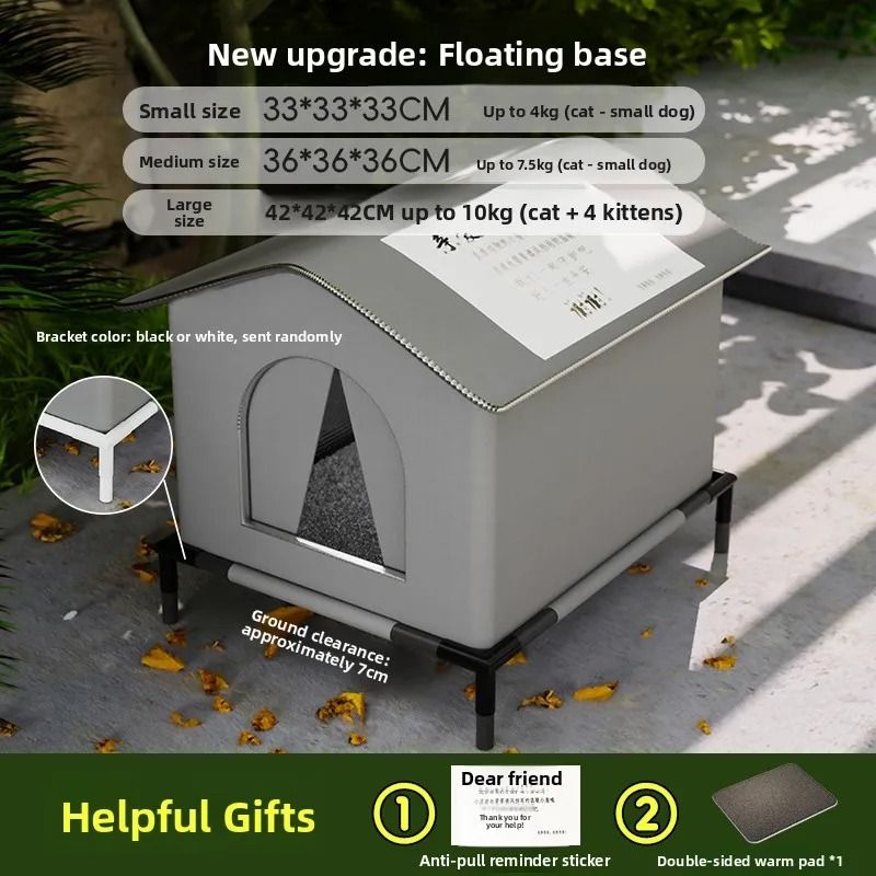 Waterproof Winter Shelter for Cats and Dogs Warm All Season Pet House