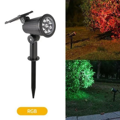 9 LED Solar Spotlight for Outdoor Garden and Pathway Lighting