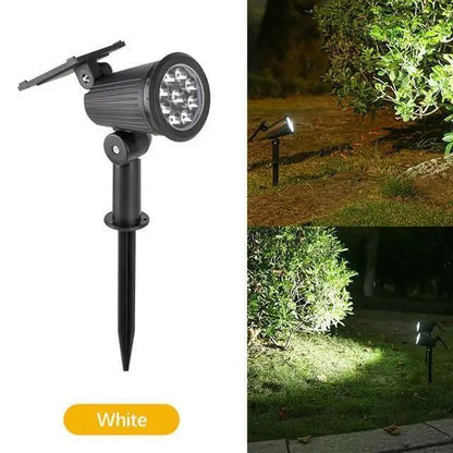 9 LED Solar Spotlight for Outdoor Garden and Pathway Lighting