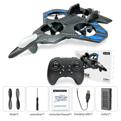 Ultimate RC Foam Airplane Fighter Jet 2.4GHz Remote Control Plane with LED Lights & Stunt Flight