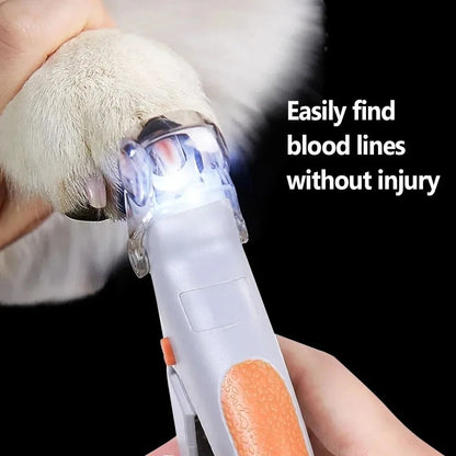 Pet Nail Clipper with LED Light Professional Cat and Dog Nail Trimmer Cutter