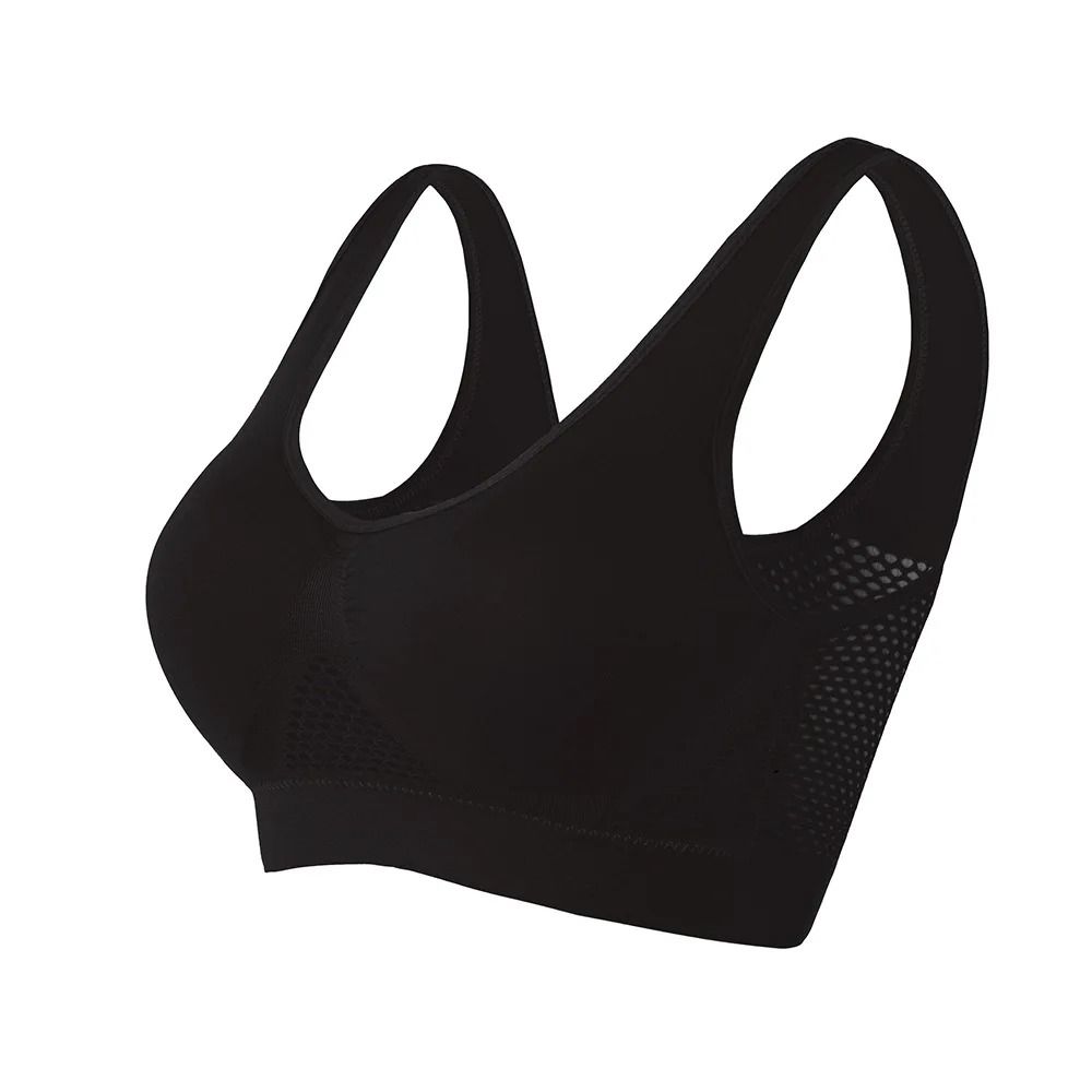 Women Seamless Sports Bra Top with Removable Padding Breathable Fitness Bra