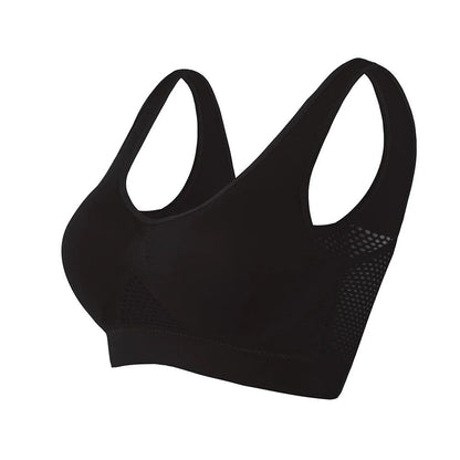 Women Seamless Sports Bra Top with Removable Padding Breathable Fitness Bra
