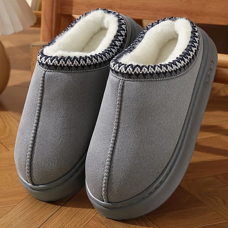 Women Comfort Lined Winter Slippers Soft Sole Indoor Outdoor Warm Shoes
