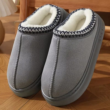 Women Comfort Lined Winter Slippers Soft Sole Indoor Outdoor Warm Shoes