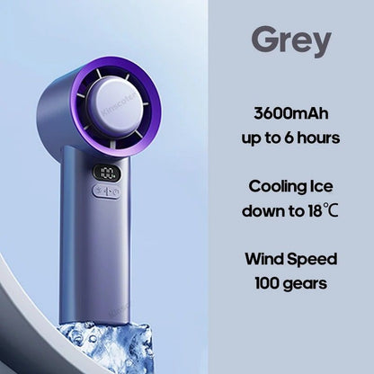 Portable Handheld Turbo Fan with 100 Adjustable Speeds