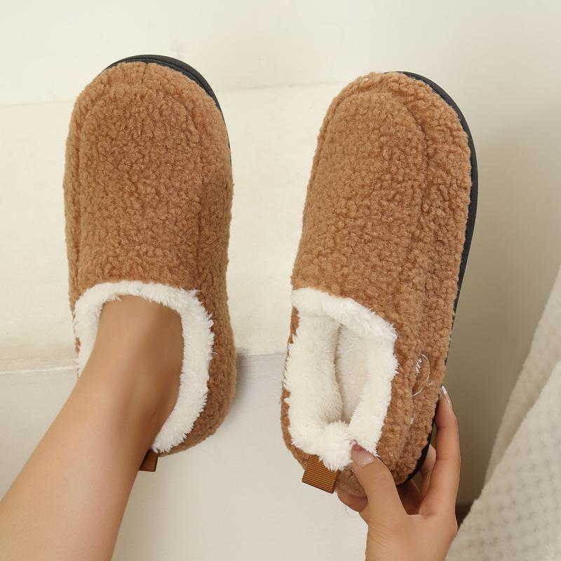 Luxury Fluffy Womens Slippers & Winter Ankle Boots, Elegant Plush Fuzzy Fur Indoor Slides with Platform Comfort Design