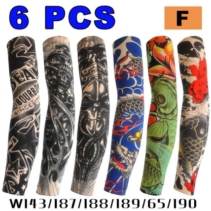 6 Piece Tattoo Arm Sleeve Set for Men and Women