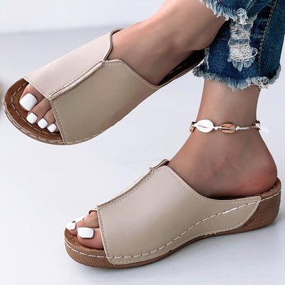 Womens Summer Sandals, New Soft Heeled Slippers, Wedge Heels & Low Platform Shoes For Women