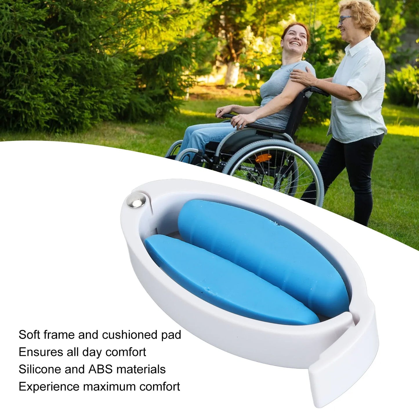 Adjustable Silicone Clamp, Prevents Male Leaks, Soft Discreet Incontinence Control