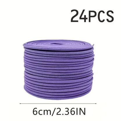 SerenityScents Lemongrass & Lavender Essential Oil Coils – Long-Burning Aromatherapy Incense for Meditation, Yoga & Outd