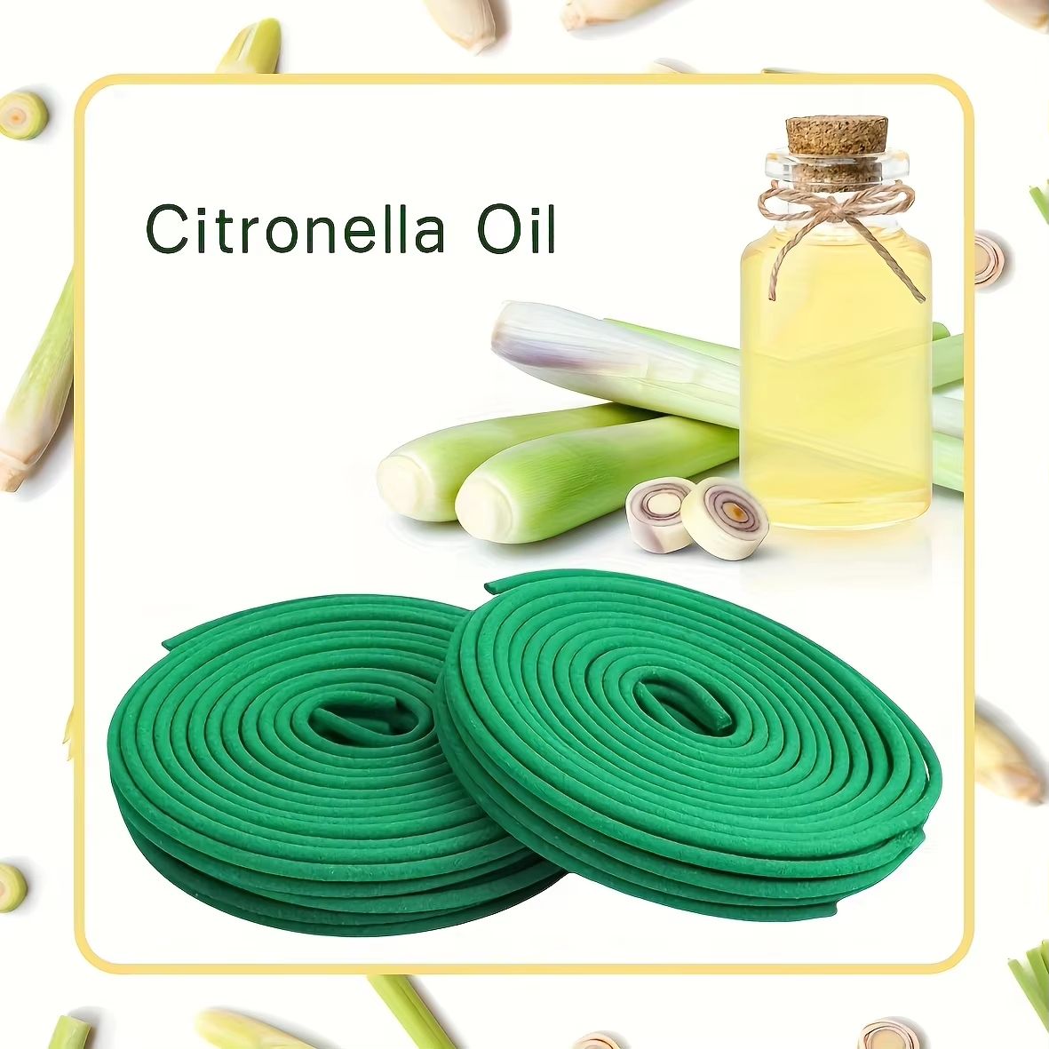 SerenityScents Lemongrass & Lavender Essential Oil Coils – Long-Burning Aromatherapy Incense for Meditation, Yoga & Outd