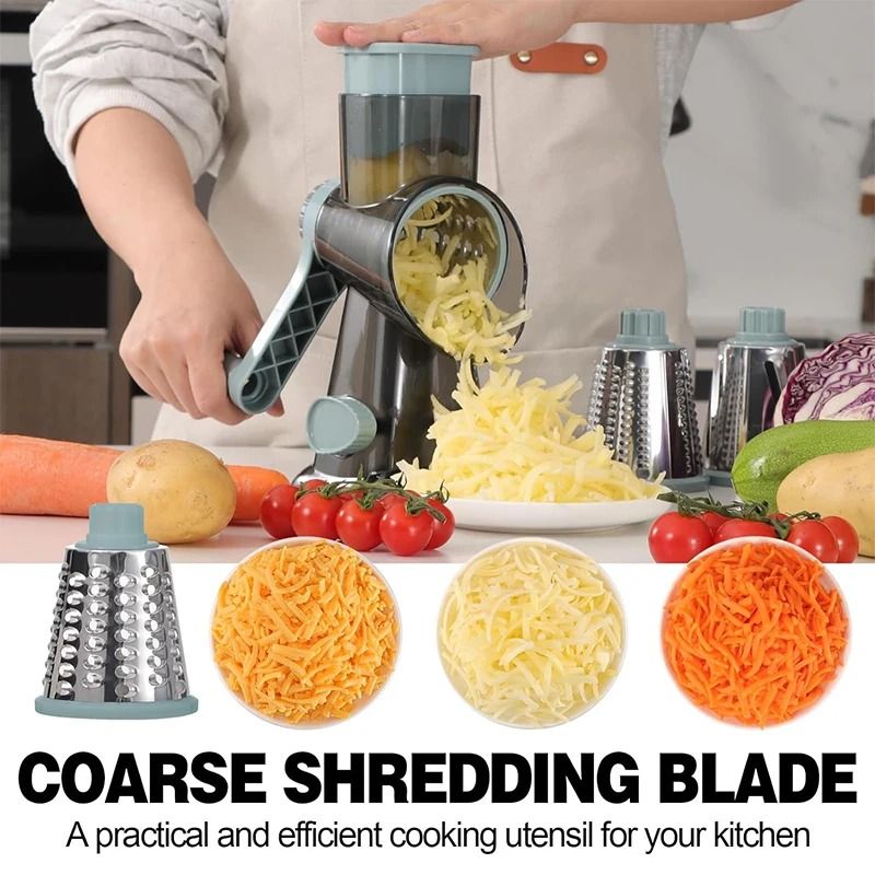 3 in 1 Rotary Cheese and Vegetable Grater