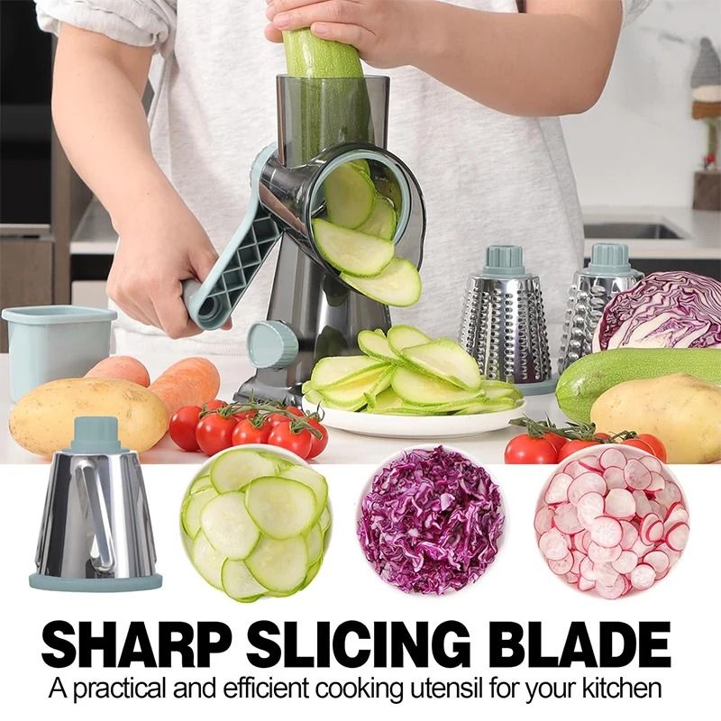 3 in 1 Rotary Cheese and Vegetable Grater