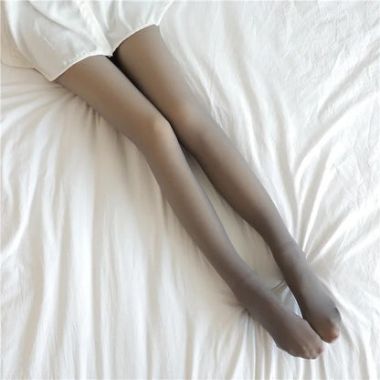 Thick Thermal Tights Women Warm Winter Pantyhose High Waist Fleece Lined Leggings