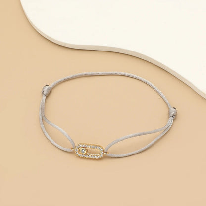 Adjustable Stone Woven Rope Bracelet For Men And Women