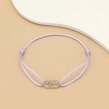 Adjustable Stone Woven Rope Bracelet For Men And Women