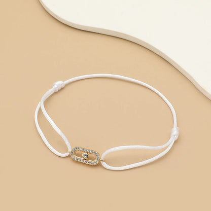 Adjustable Stone Woven Rope Bracelet For Men And Women