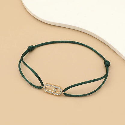 Adjustable Stone Woven Rope Bracelet For Men And Women