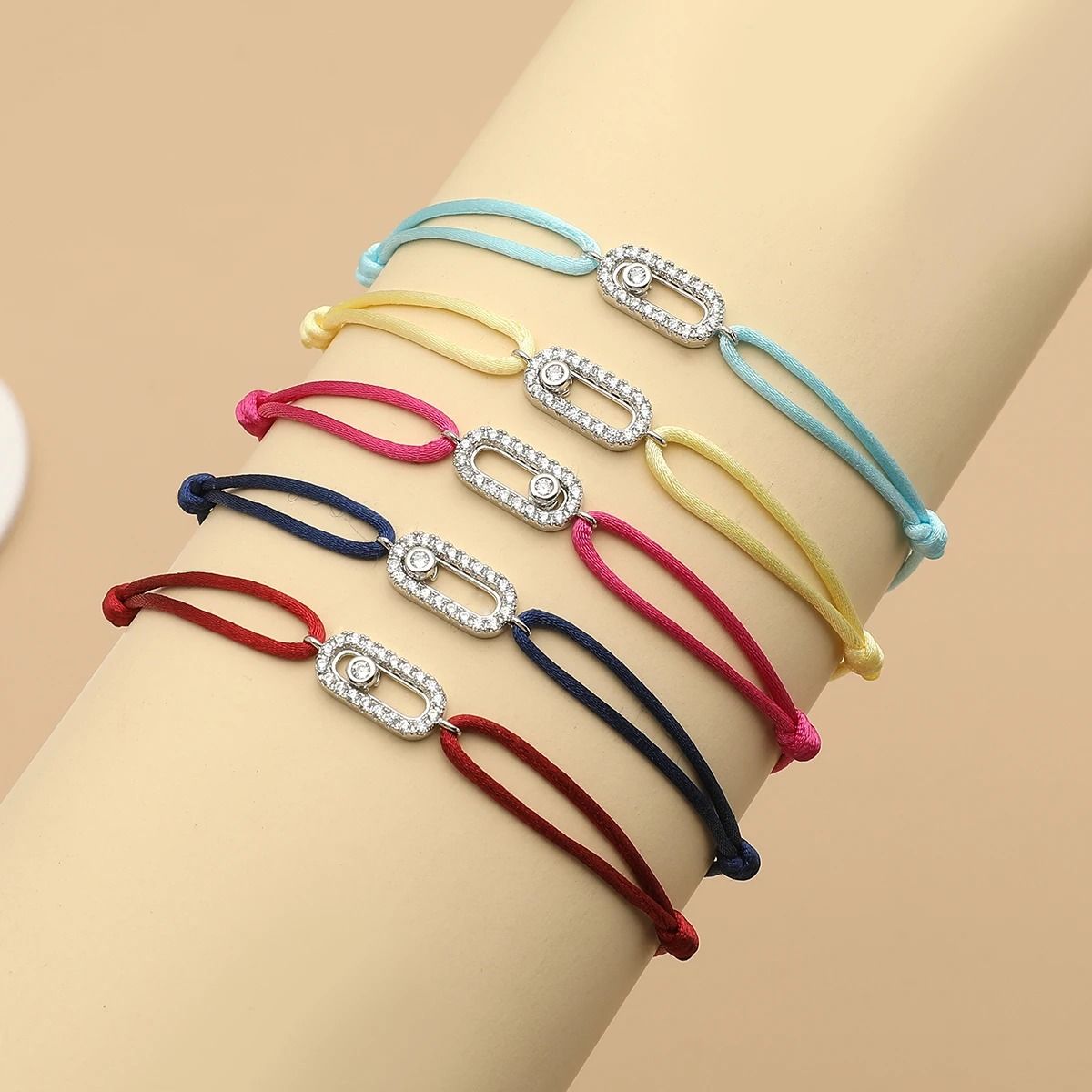 Adjustable Stone Woven Rope Bracelet For Men And Women