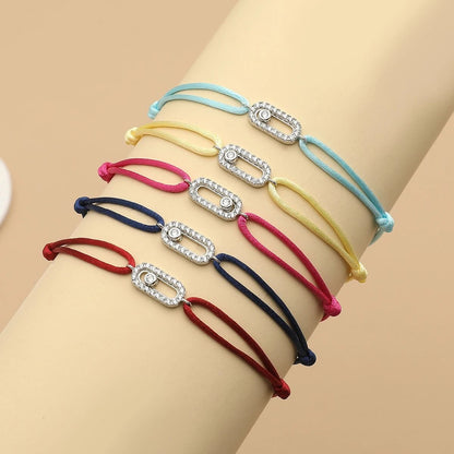 Adjustable Stone Woven Rope Bracelet For Men And Women