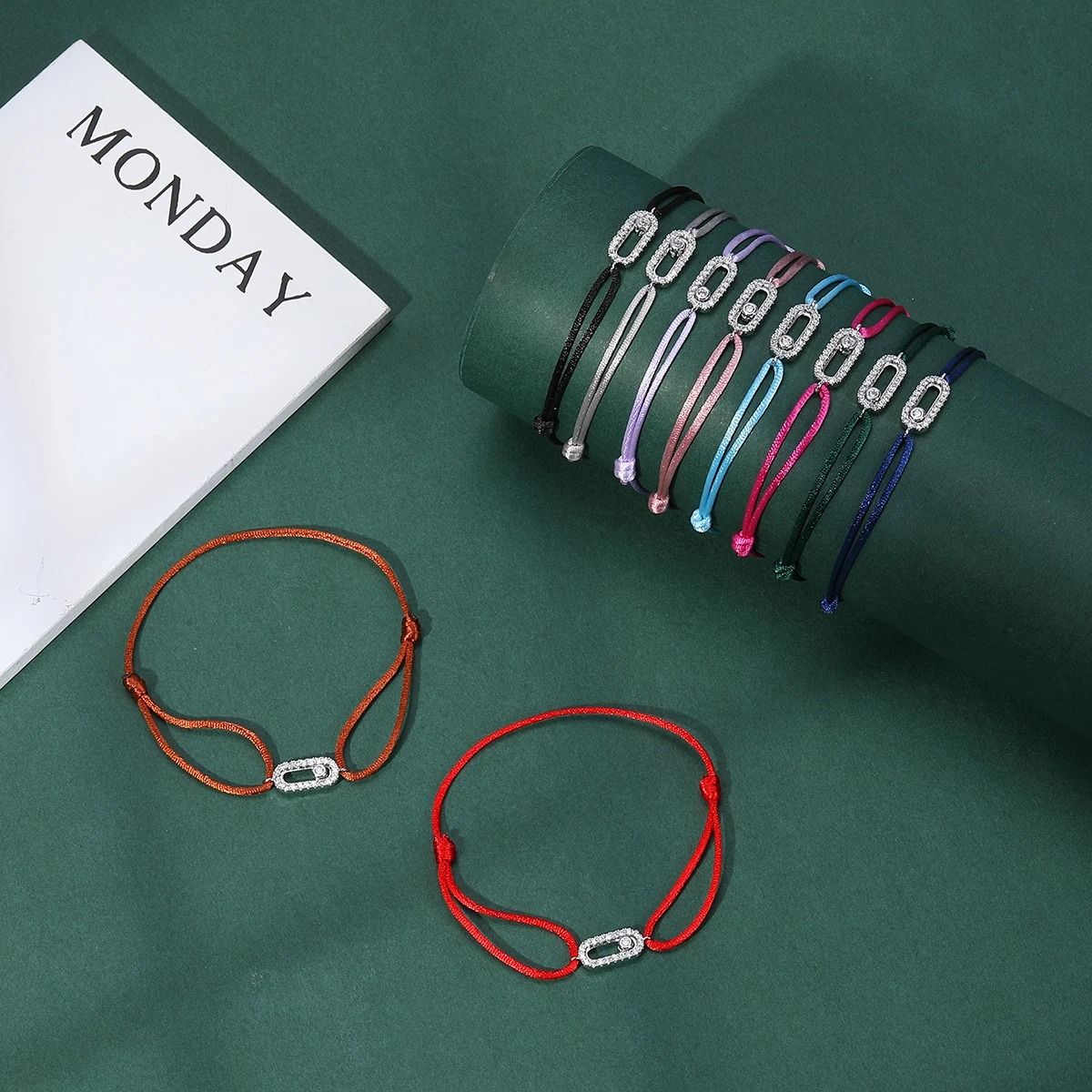 Adjustable Stone Woven Rope Bracelet For Men And Women