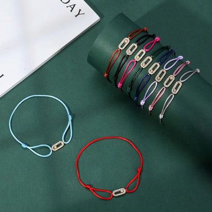 Adjustable Stone Woven Rope Bracelet For Men And Women