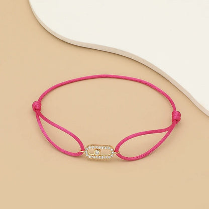 Adjustable Stone Woven Rope Bracelet For Men And Women