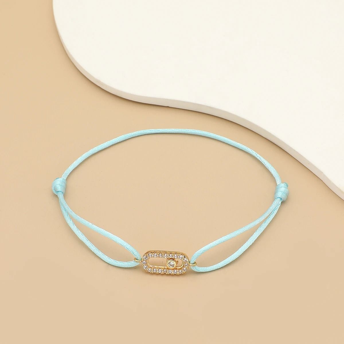 Adjustable Stone Woven Rope Bracelet For Men And Women