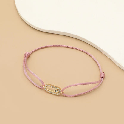 Adjustable Stone Woven Rope Bracelet For Men And Women