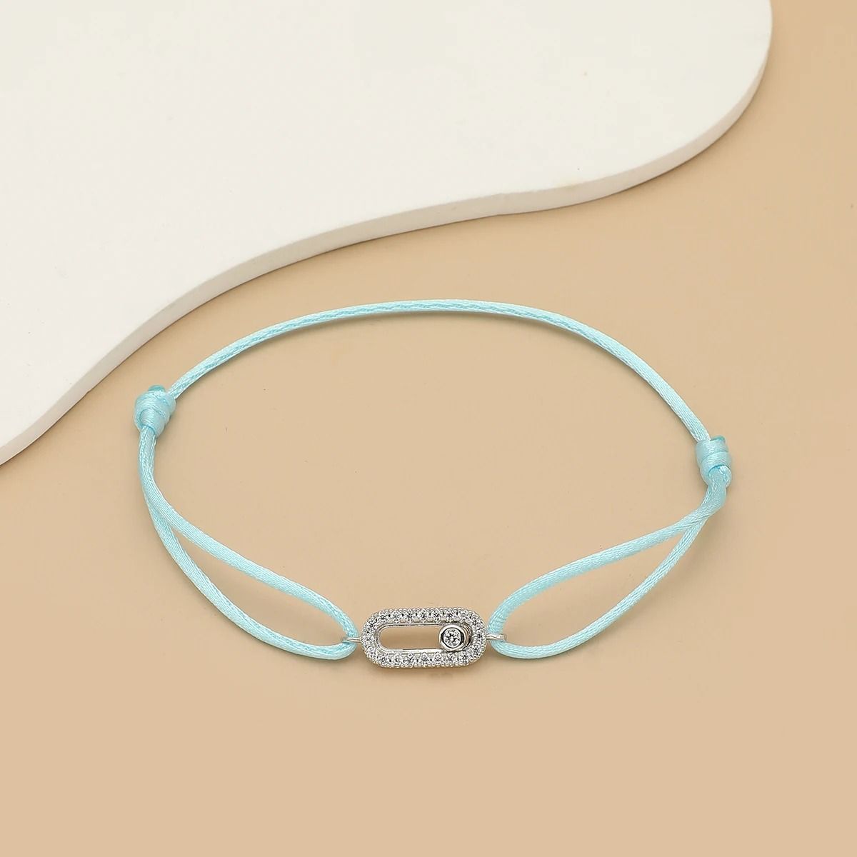 Adjustable Stone Woven Rope Bracelet For Men And Women