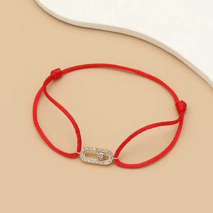 Adjustable Stone Woven Rope Bracelet For Men And Women