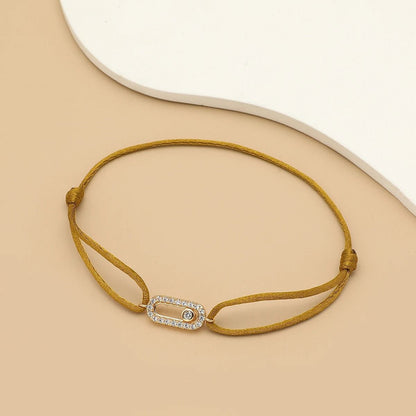 Adjustable Stone Woven Rope Bracelet For Men And Women