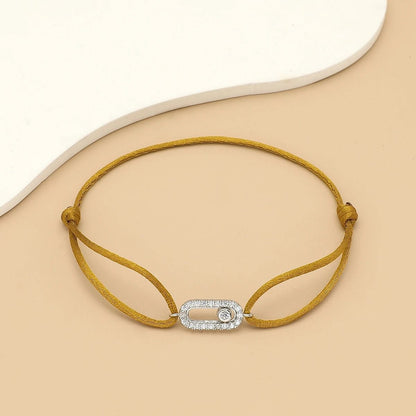 Adjustable Stone Woven Rope Bracelet For Men And Women