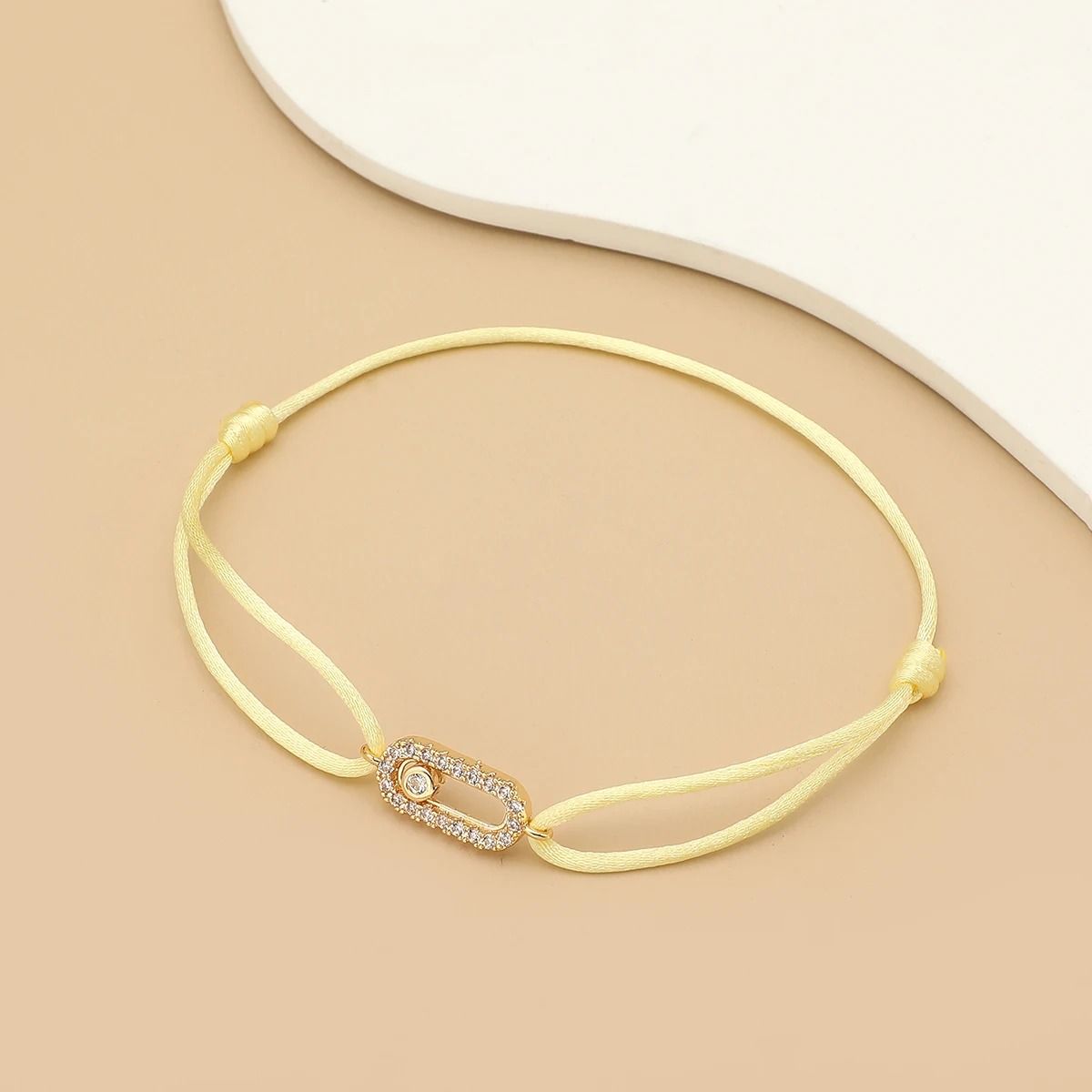 Adjustable Stone Woven Rope Bracelet For Men And Women
